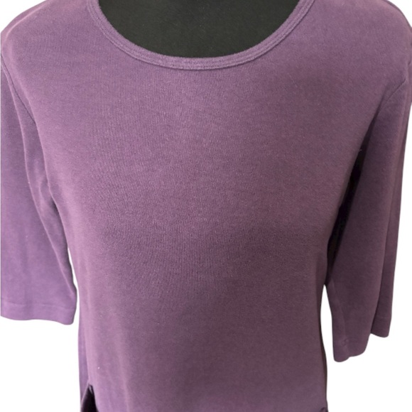 Hanna Andersson Women’s XS Midi Dress Purple Pockets Heavy Duty Cotton Blend USA - Picture 5 of 9